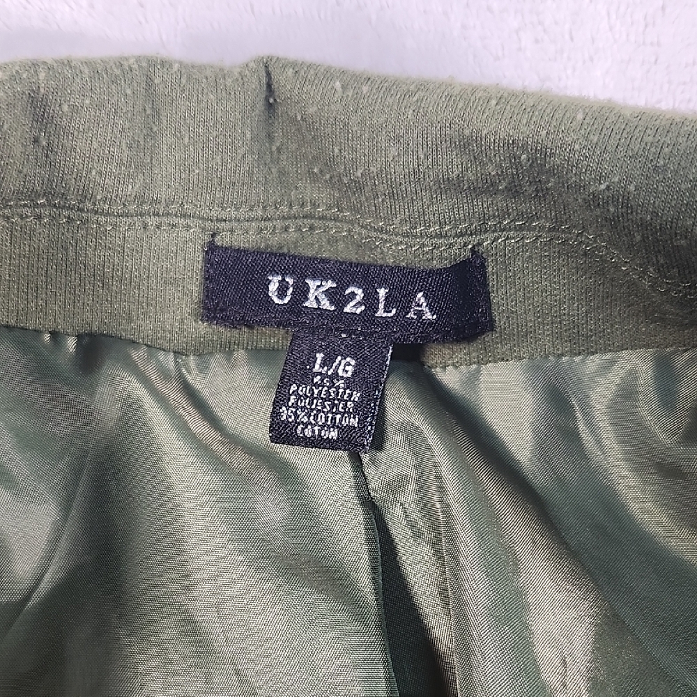 UK2LA Green Tailored Blazer with Notched Lapels - Picture 2 of 10